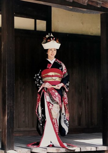 ブライダル　振袖　黒