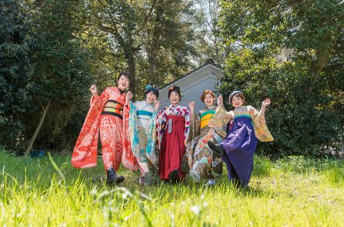 成人式　集合　全身