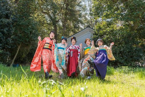 成人式　集合　全身