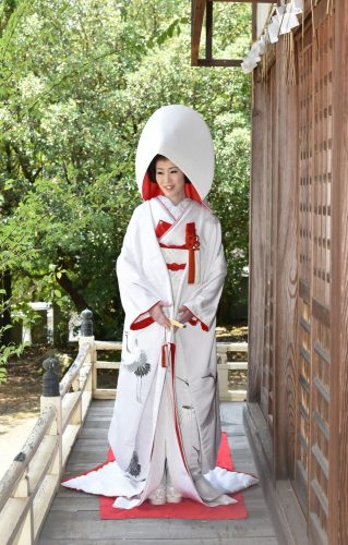 ブライダル　打掛白